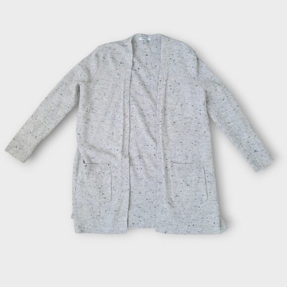 Madewell Donegal Kent Open Cardigan Speckled Wool Blend Cardigan Sweater Sz XS - Picture 1 of 9